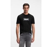 BOSS Cotton-jersey T-shirt with logo artwork - Style Te_Effect, 50571286 Black XXL