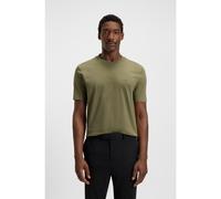 BOSS Cotton-jersey T-shirt with logo detail - Style Thompson 01, 50468347 Olive M