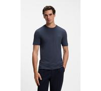 BOSS Cotton-jersey T-shirt with logo detail - Style Thompson 01, 50565995 Dark Blue XL
