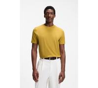 BOSS Cotton-jersey T-shirt with logo detail - Style Thompson 01, 50565995 Gold XXL