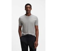 BOSS Cotton-jersey T-shirt with logo detail - Style Thompson 01, 50565995 Light Grey M