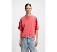 BOSS Cotton-jersey T-shirt with logo graphics - Style C_Eboyfriend_5, 50545498 Coral S