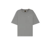 BOSS Cotton-jersey T-shirt with logo graphics - Style C_Eboyfriend_5, 50545498 Grey XL