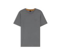 BOSS Cotton-jersey T-shirt with logo patch - Style Tales, 50508584 Grey L