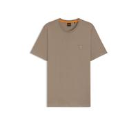 BOSS Cotton-jersey T-shirt with logo patch - Style Tales, 50508584 Light Brown L