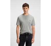 BOSS Cotton-jersey T-shirt with logo patch - Style Tales, 50508584 Light Grey 5XL