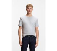 BOSS Tales Tonal Logo Relaxed Fit T-Shirt, Light Grey, Size S, Men Light Grey