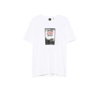 BOSS cotton-jersey T-shirt with printed artwork - White XL