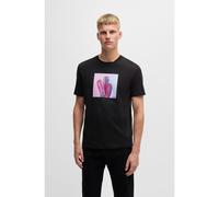 BOSS Cotton-jersey T-shirt with road trip-inspired graphics - Style Te_mextour, 50535079 Black M