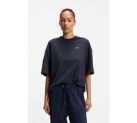 BOSS Cotton-jersey T-shirt with slogan artwork - Style C_Eboys_3, 50566831 Dark Blue L