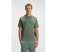 BOSS Cotton-jersey T-shirt with structured logo - Style TS_Mirror Iconic, 50547940 Green L