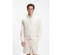 BOSS Cotton-knit hybrid jacket with bomber collar - Style C-Levaio, 50565508 Natural L