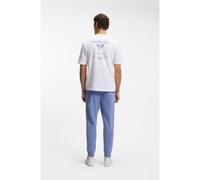 BOSS Green Member Mesh Short Sleeve T-Shirt White Blue - S