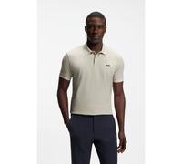 BOSS Cotton-piqué polo shirt with all-over print - Style PL_GOC Birdie 3, 50559355 Light Beige L