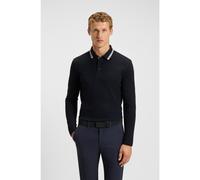 BOSS Cotton-piqué polo shirt with contrast logo - Style Plisy, 50536609 Dark Blue XL