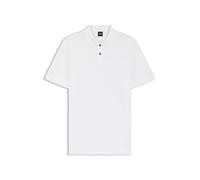 BOSS Cotton-piqué Polo Shirt with Logo Detail White