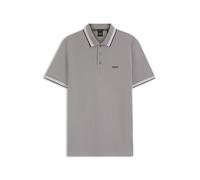 BOSS Cotton Piqué Polo Shirt with Logo Details