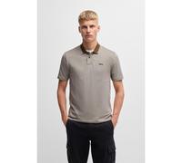 BOSS Cotton-piqué polo shirt with logo print - Style PeoxfordNew, 50507814 Light Brown XXL