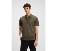 BOSS Cotton-piqué polo shirt with logo print - Style Prime, 50507813 Khaki S