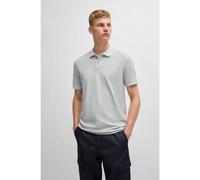 BOSS Cotton-piqué polo shirt with logo print - Style Prime, 50507813 Light Grey XXXL