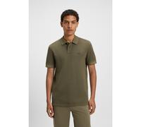 BOSS Cotton-piqué polo shirt with logo print - Style Prime, 50507813 Olive S