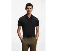 BOSS Cotton-piqué polo shirt with printed pattern - Style PL_GOC Chip Pattern, 50554591 Black M