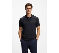 BOSS Cotton-piqué polo shirt with printed pattern - Style PL_GOC Chip Pattern, 50554591 Dark Blue M