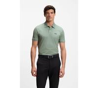 BOSS Cotton-piqué polo shirt with printed pattern - Style PL_GOC Chip Pattern, 50554591 Light Green XXL
