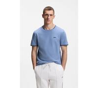 BOSS Cotton-piqué T-shirt - Style Taul, 50521245 Light Blue S