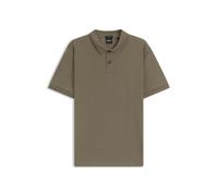 BOSS Cotton polo shirt with herringbone structure - Style C-Parlay 240, 50549593 Brown XXL