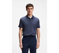 BOSS Cotton polo shirt with jacquard pattern - Style H-Parlay 233, 50558855 Dark Blue XL