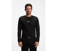 BOSS Cotton pyjama set with branded waistband detail - Style Xmas Long Set, 50571089 Black M