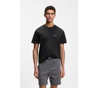 BOSS Cotton pyjama set with logo details - Style Relax Short Set, 50557174 Dark Grey S