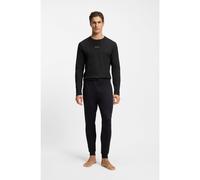BOSS Cotton pyjama set with monogram waistband - Style Xmas Long Set, 50550547 Black XL
