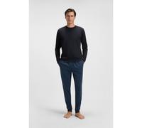 BOSS Cotton pyjama set with monograms and logos - Style Relax Long Set, 50550494 Dark Blue L