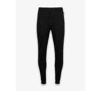 Boss Cotton Rich Waffle Cuffed Pyjama Bottoms Black