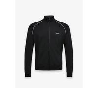 Boss Cotton Rich Zip Up Jacket Black