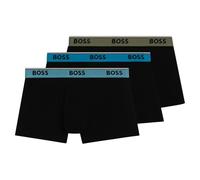 BOSS Cotton Stretch Power Trunks, Black, Pack of 3 (UK, Alpha, S, Regular, Regular, 983open Miscellaneous)