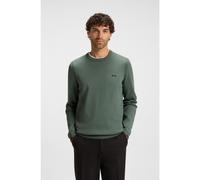 BOSS Cotton sweater with contrast details - Style K_Ever-X CN, 50541940 Green S