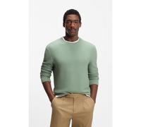 BOSS Cotton sweater with knitted structure - Style H-Imberto, 50545283 Light Green XL