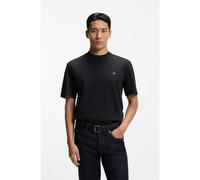 BOSS Mercerised-cotton T-shirt with Double B monogram - Style C-Taut 01, 50555844 Dark Blue XL
