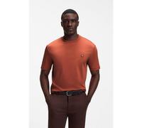 BOSS Cotton T-shirt with Double-B-monogram badge - Style C-Taut 01, 50555844 Orange S