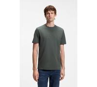 BOSS Cotton T-shirt with large tonal logo - Style Te_Logo, 50566504 Dark Grey M