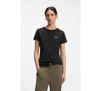 BOSS Cotton T-shirt with tonal chest logo - Style C_Esogo_1, 50506973 Black L