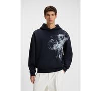 BOSS Cotton-terry hoodie with artwork - Style C-Stevens 20, 50549682 Dark Blue XS