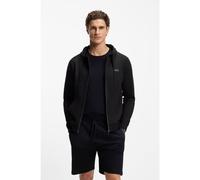 BOSS Cotton-terry hoodie with contrast zip - Style Authentic Jacket H, 50545573 Black XXL