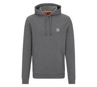 BOSS Cotton-terry Hoodie With Logo Patch Grey
