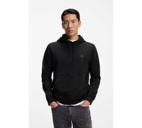 BOSS Hoodie Aus Baumwoll-terry Mit Logo-aufnäher Black