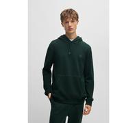 BOSS Cotton-terry hoodie with logo patch - Style Wetalk, 50509314 Dark Green L