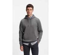 BOSS Cotton-terry hoodie with logo patch - Style Wetalk, 50509314 Grey L